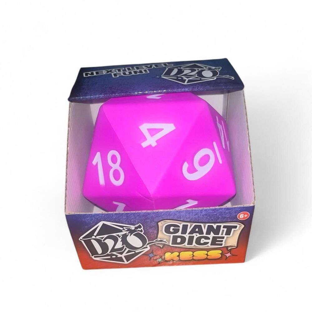 Kess Giant Pink Foam Dice for Board Games Dungeons & Dragons NWT